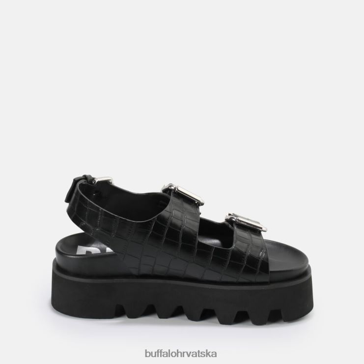 crno Buffalo veganske perry sandale na platformu |sandale TDD6T850
